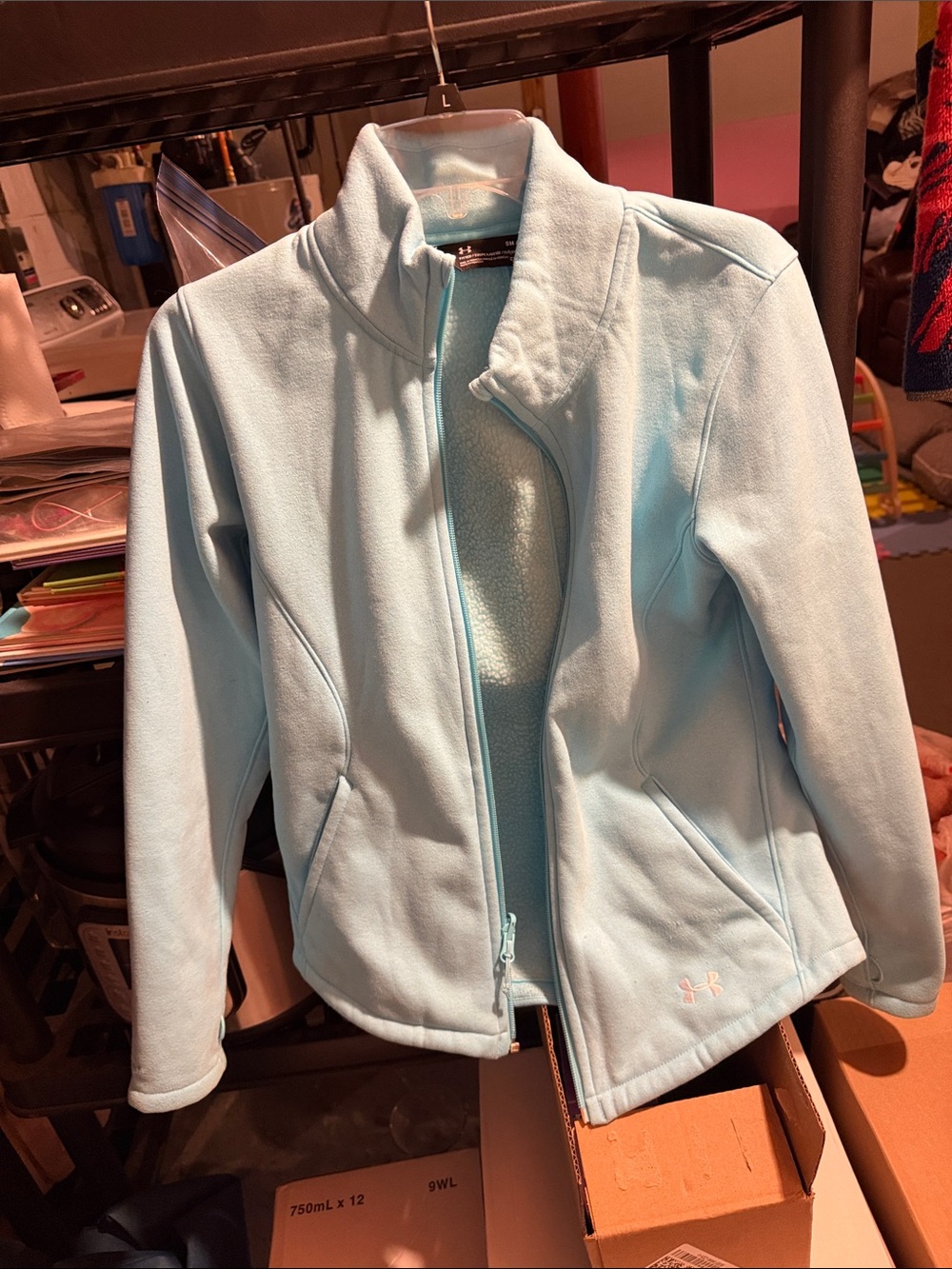 Under Armour Teal Hooded Women's multi weather coat. - Picture 12 of 13